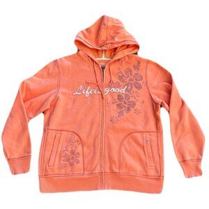 Life Is Good Large Peachy Hoodie